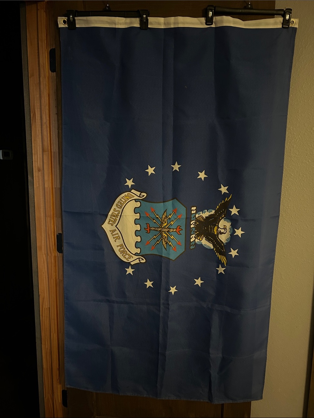 Blue US Air Force Wall Flag - Home Wall Decor